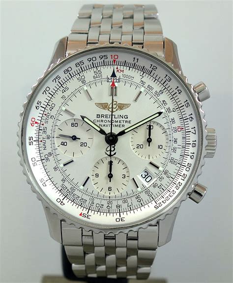 breitling navitimer white day meter|Breitling nautimer watch.